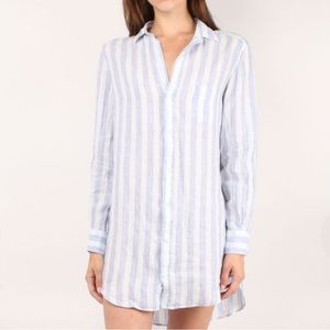 Frank & Eileen Mary Linen with Blue Stripes